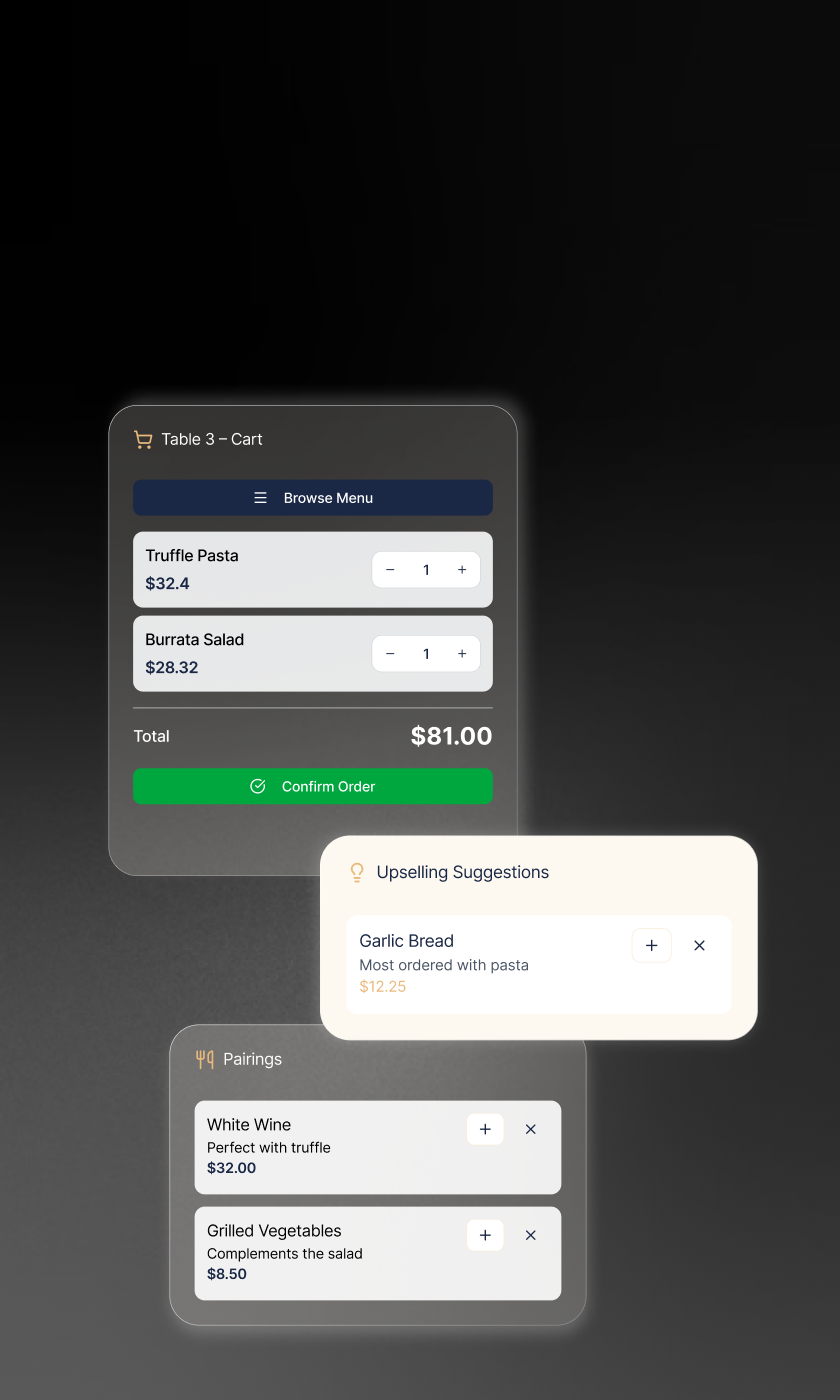 Waiter with smart nudge